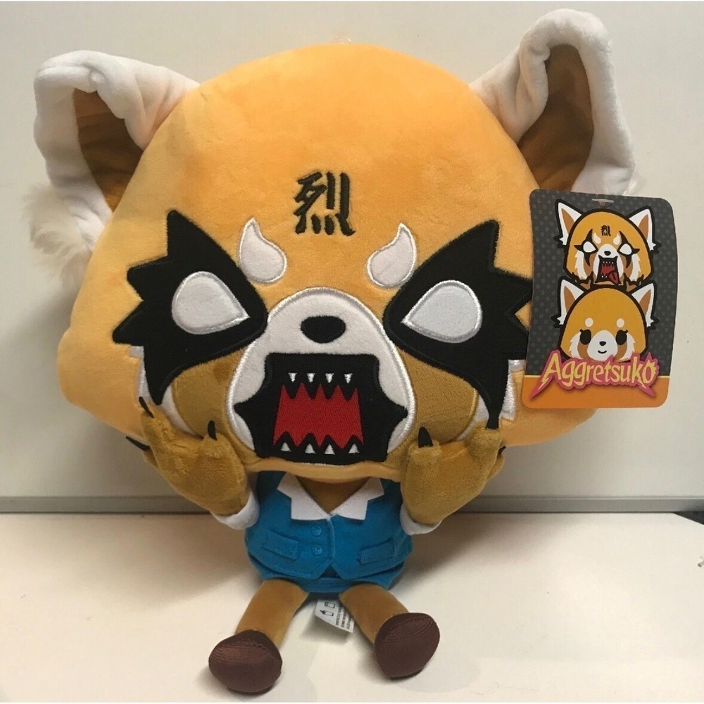 NWT Sealed Gund Stuffed Sanrio Aggretsuko Red Panda Rage Plush 12incb